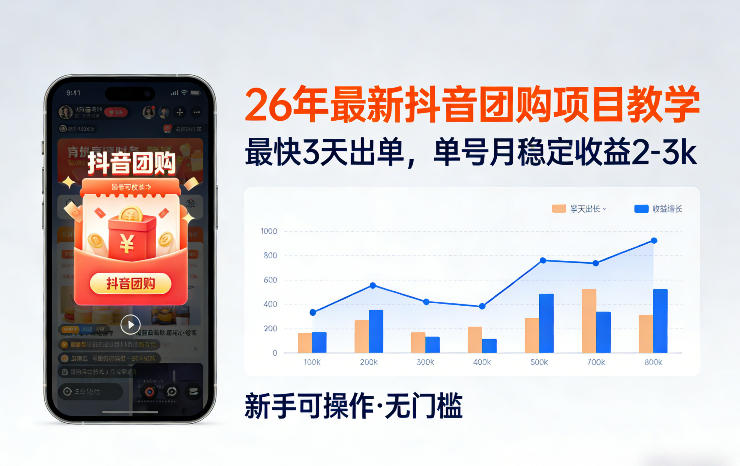 2025抖音团购项目实操指南：低门槛快速变现策略