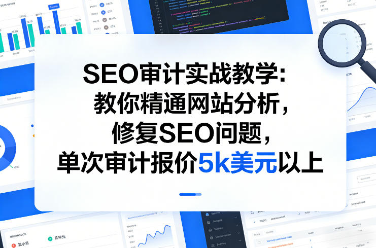 SEO审计实战教学：精通网站分析与问题修复，实现高额变现策略