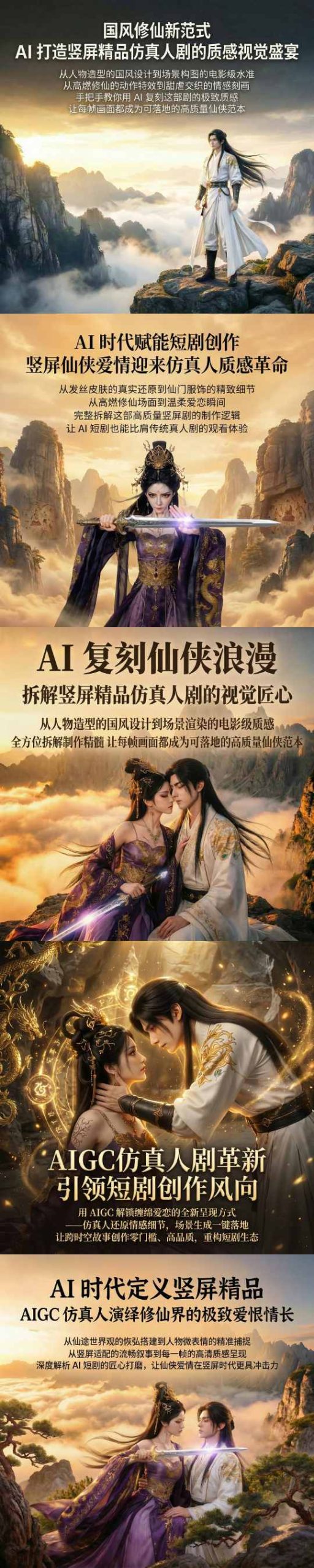 AIGC仿真人《合欢宗》短剧教程：解锁情感叙事新方式，零门槛创作高品质内容，重构短剧生态变现指南