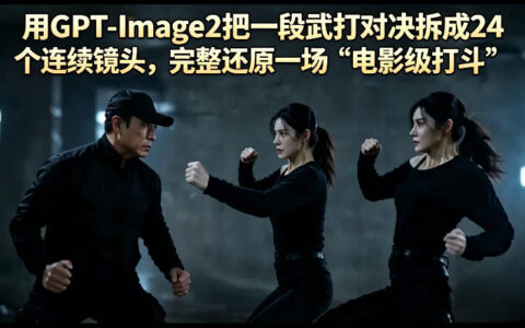 GPT-Image2实战拆解：24镜头还原电影级武打对决的变现方法