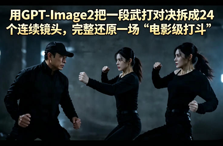 GPT-Image2实战拆解：24镜头还原电影级武打对决的变现方法