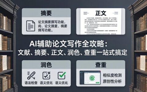 AI辅助论文写作变现方法：一站式搞定文献摘要正文润色查重