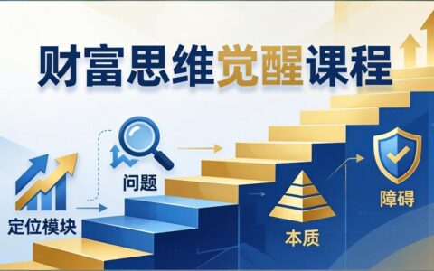 《财富思维实战攻略：3天课程四大模块，精准定位问题深度解析，解锁被动收入路径》