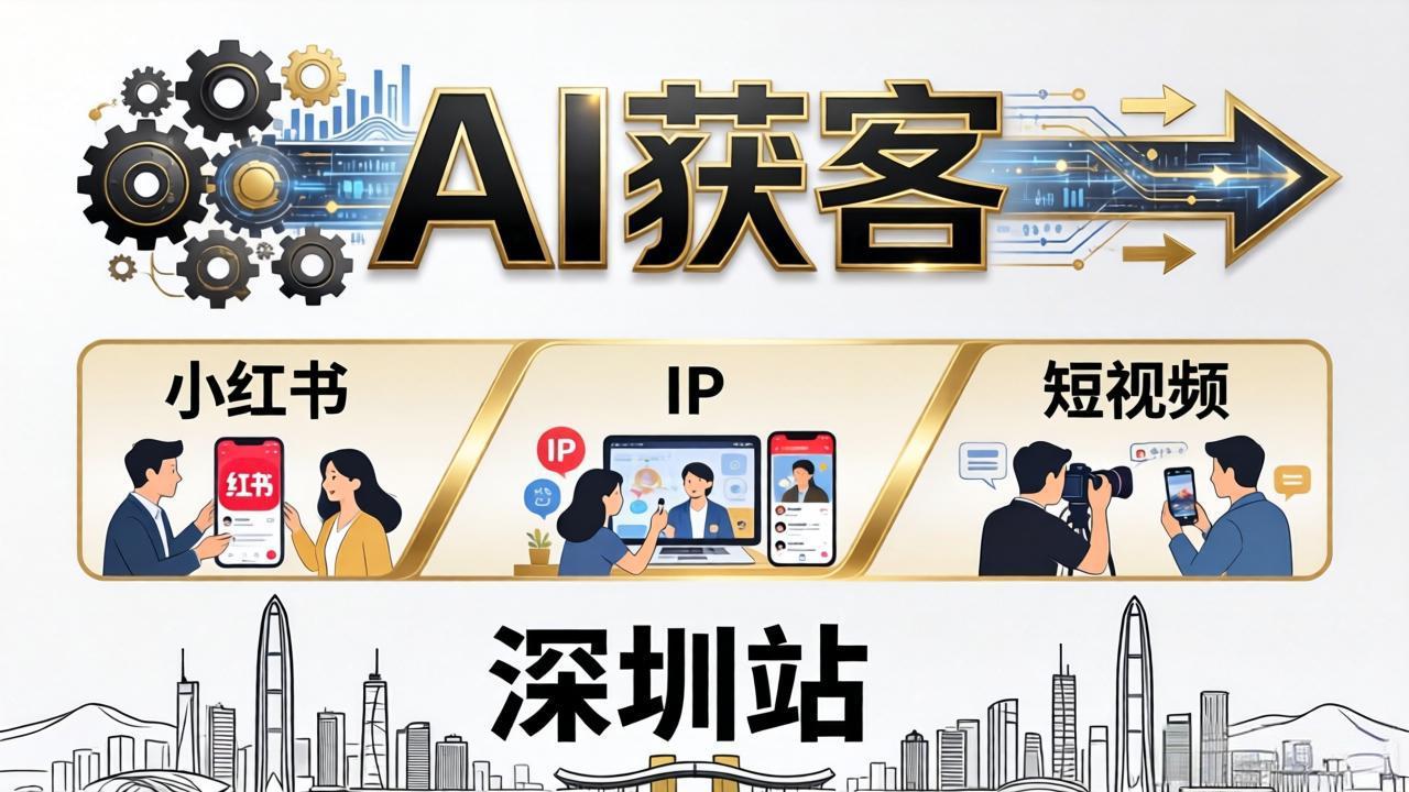 2026AI营销实战深圳课：4月17日-19日3天2夜拆解小红书+IP+短视频变现策略