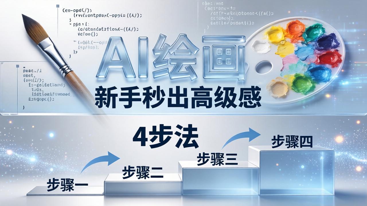 AI绘画高效入门：即梦4步法实测，万能提示词+BRTR框架助新手产出高级作品