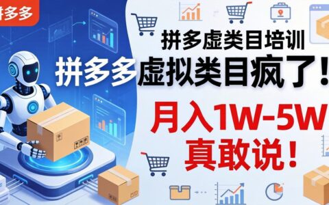 2025拼多多虚拟类目实操：机器人自动发货变现策略指南