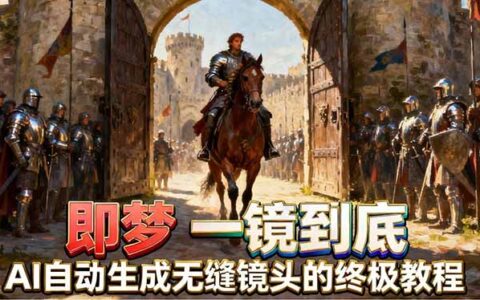 即梦AI一镜到底实战教程：智能补帧+运镜技巧，AI自动生成无缝丝滑长镜头高效变现指南