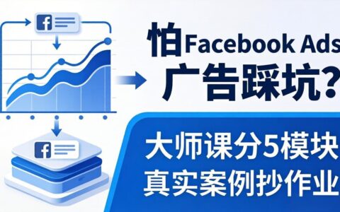 Facebook Ads 避坑实战：5模块课程教你广告策略与扩量，附带真实案例学习指南