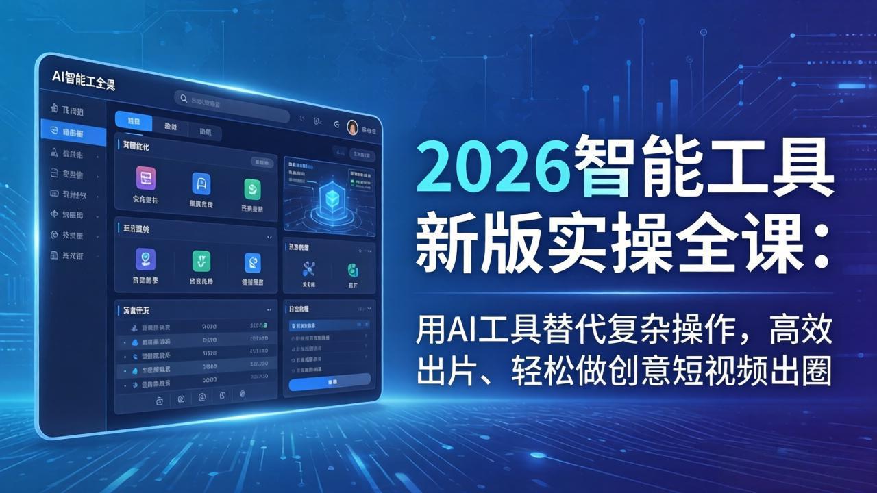 2026智能工具新版实操指南：AI工具简化操作，高效产出创意短视频变现策略