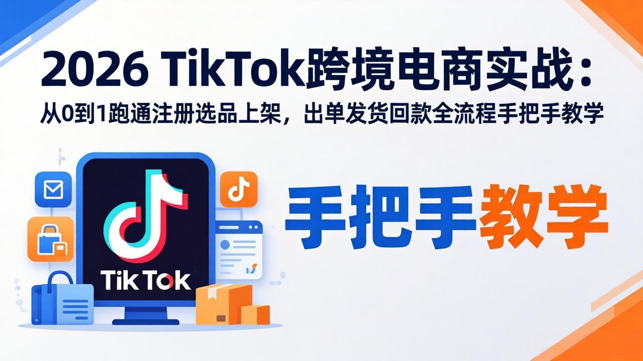2025最新实测：TikTok跨境电商全流程拆解，手把手教你从0到1盈利