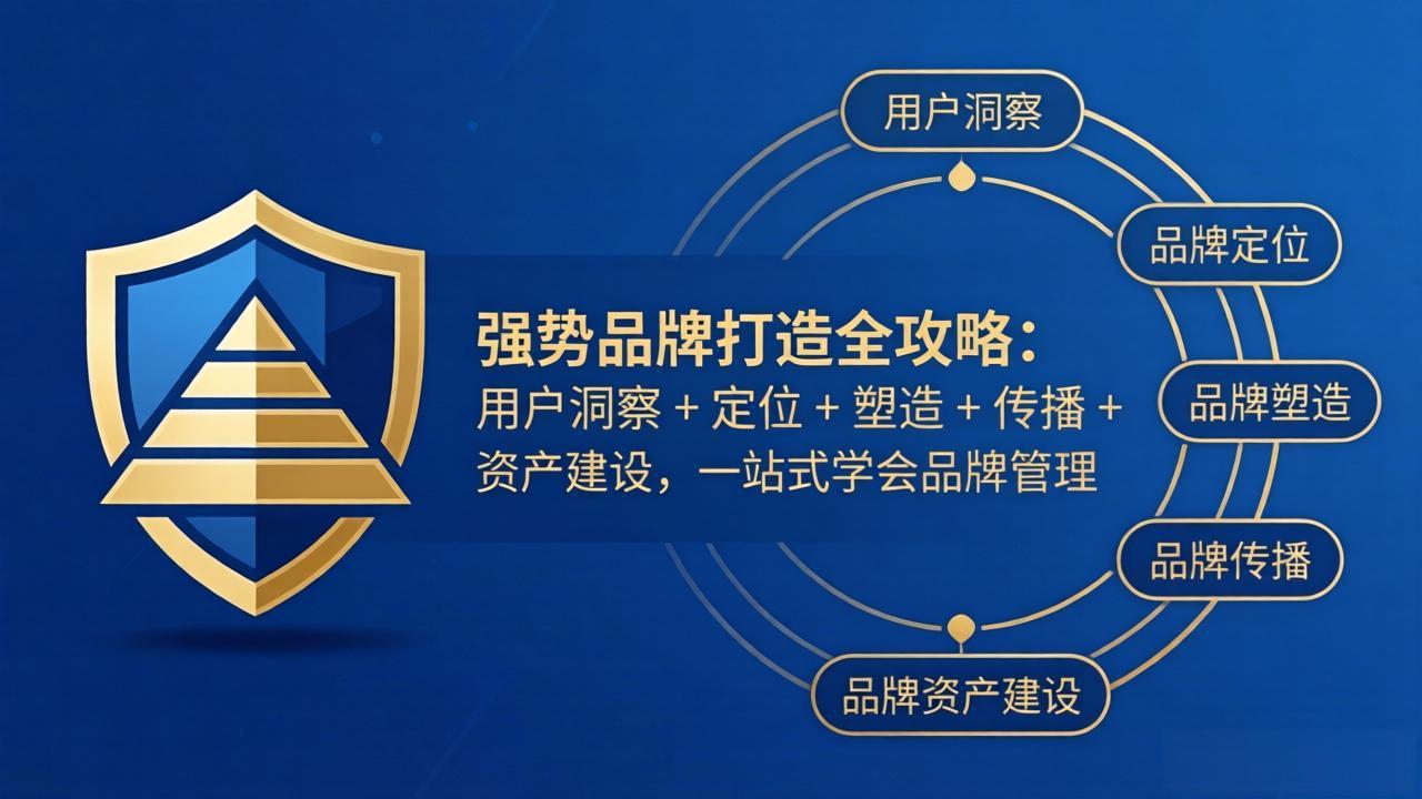 品牌管理变现实战指南：用户洞察 + 定位 + 塑造 + 传播 + 资产建设，一站式攻略