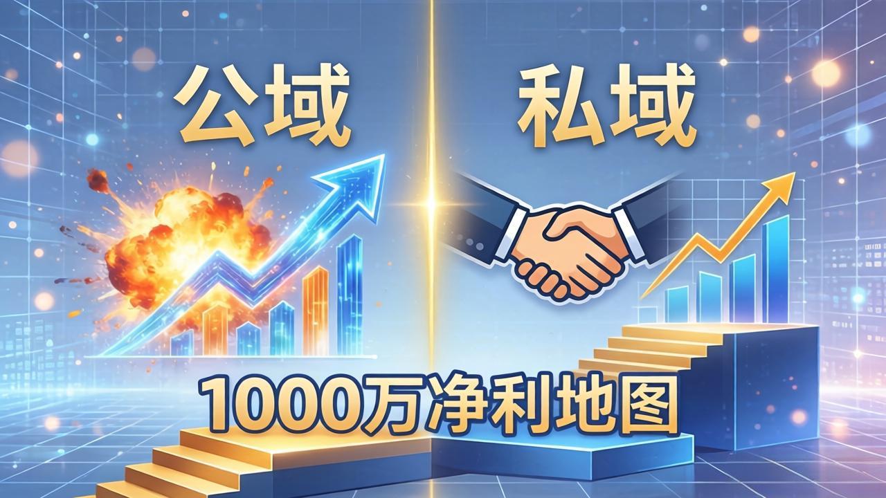 公域高效出爆款，私域低调做成交：AI内训实战课程，打造千万净利变现路径