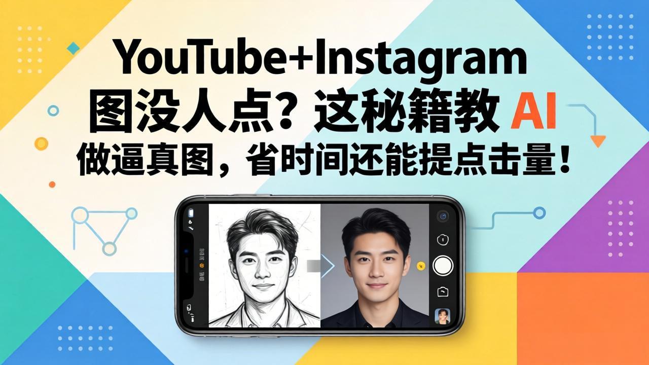 YouTube+Instagram 图片点击低？AI方法制作逼真图，省时提升流量