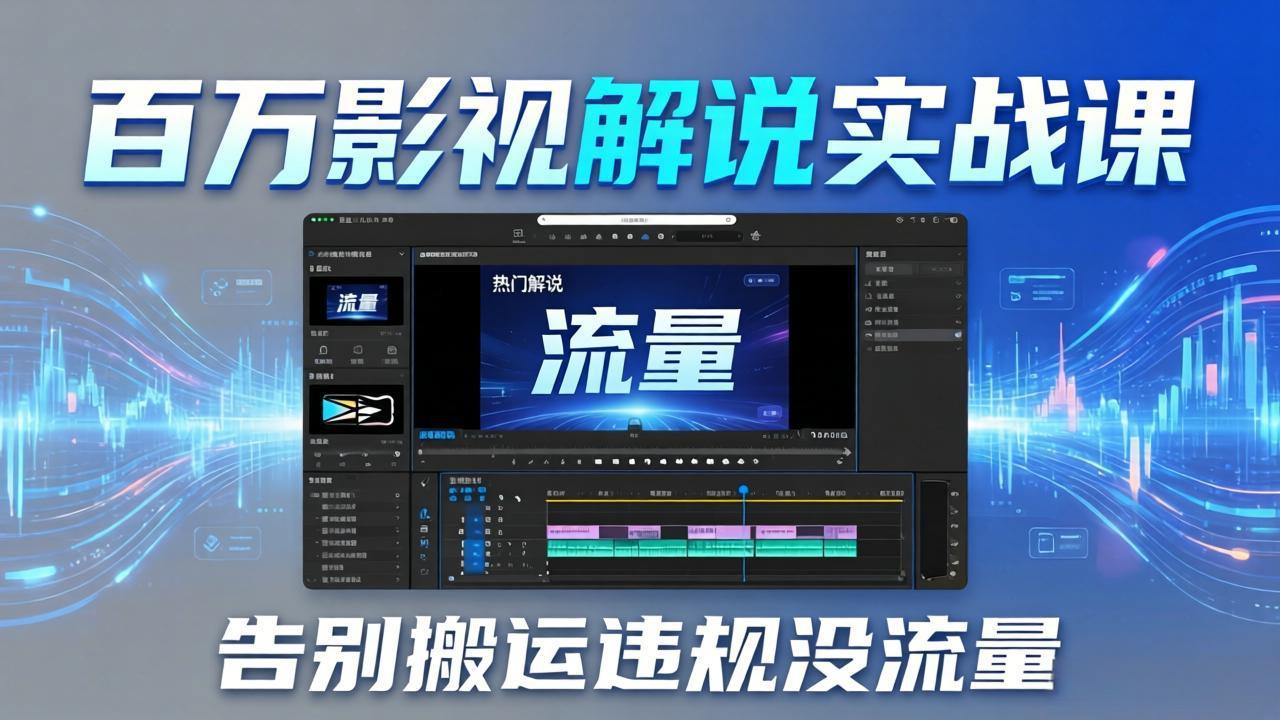 影视解说实战教程：AI文案+配音+剪映，高效制作热门视频的变现思路