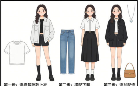 AI服装穿搭白背景look图SOP实操教程：无需绘画技能，输入要求，AI高效产出变现策略