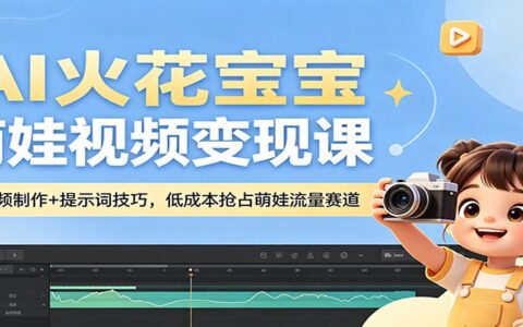 AI萌娃视频变现实操指南：AI制作+提示词技巧，低成本布局萌娃赛道实测案例