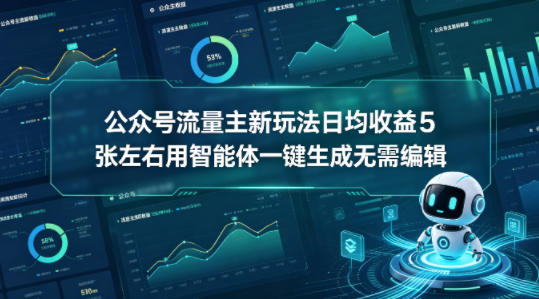 公众号流量主新策略：AI工具一键生成高效变现实操指南