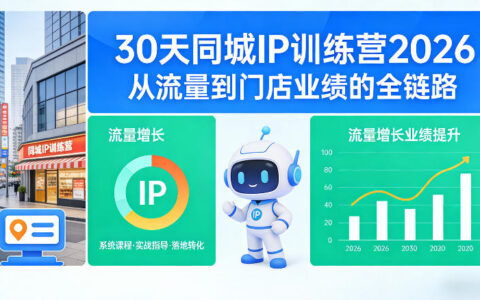 30天同城IP课程2026年：流量到门店业绩的实操变现指南