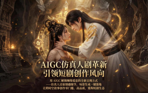 AIGC仿真人《合欢宗》短剧教程：解锁情感叙事新方式，零门槛创作高品质内容，重构短剧生态变现指南