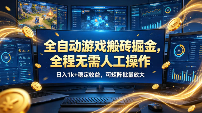 2025游戏被动收入自动化策略：实测可批量放大实战指南