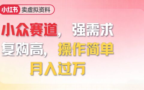 2026年小众赛道实战指南：高需求、高复购、简易操作变现策略