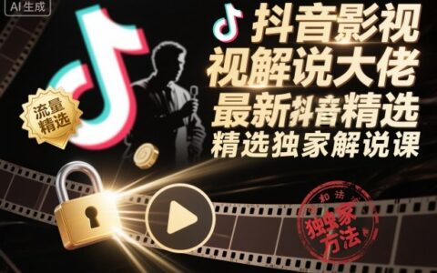 抖音影视解说实战策略：精选独家内容变现教程（2026年3月更新）