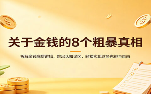 8个金钱核心策略：拆解底层逻辑，避免认知误区，实战指南迈向财务自由