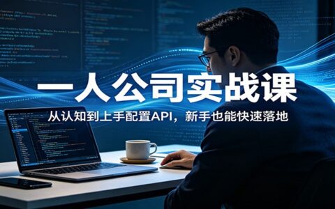 一人公司实战课：从认知到API配置实操，新手快速变现指南