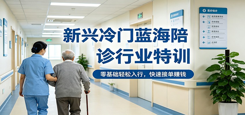 新兴冷门蓝海陪诊行业实操指南，零基础轻松入行，高效变现路径