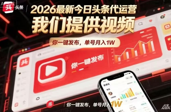 今日头条被动收入项目实操指南：你9我1分成策略，一键发布轻松变现