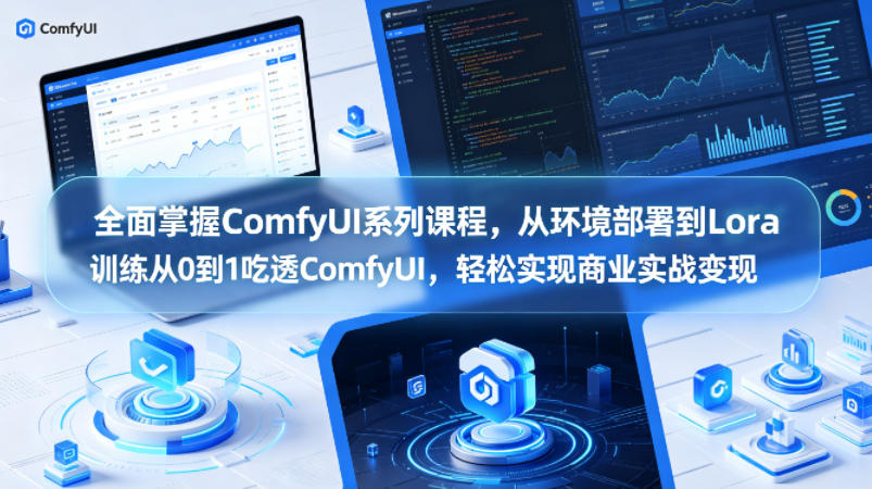 ComfyUI系列课程实战指南：从部署到Lora训练，0基础掌握变现策略