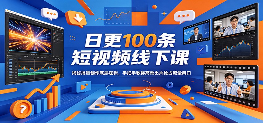 短视频批量创作实战课：揭秘高效产出底层逻辑，实操指南抢占流量变现