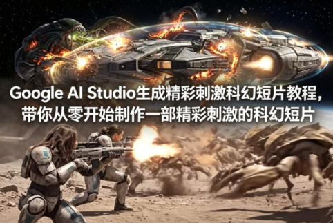 Google AI Studio科幻短片变现实战教程：从零制作盈利短片指南【双语字幕】
