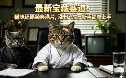 猫咪还原经典港片项目：新手实操指南，高效涨粉与变现策略