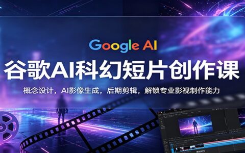 谷歌AI科幻短片创作课：概念设计到后期剪辑，实战变现全攻略