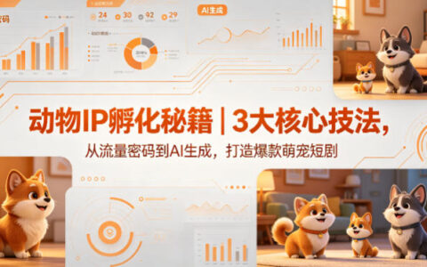 动物IP孵化策略｜3大核心技法，从流量密码到AI生成，打造爆款萌宠短剧变现实战