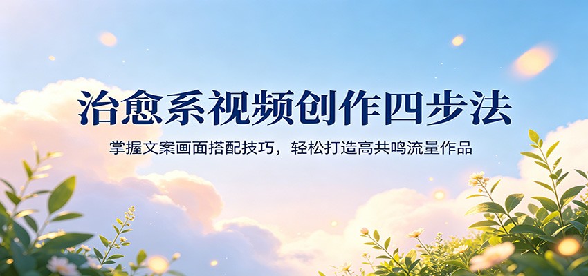 治愈系视频创作四步法：实战掌握文案画面搭配技巧，高效打造高共鸣流量内容