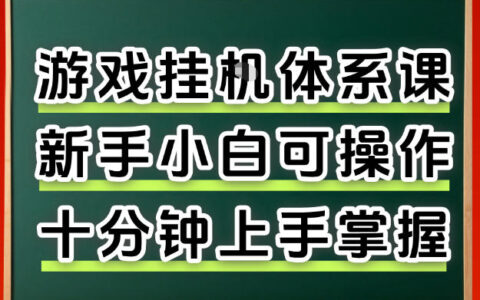 从0上手游戏项目全流程：新手小白实操指南与收益策略