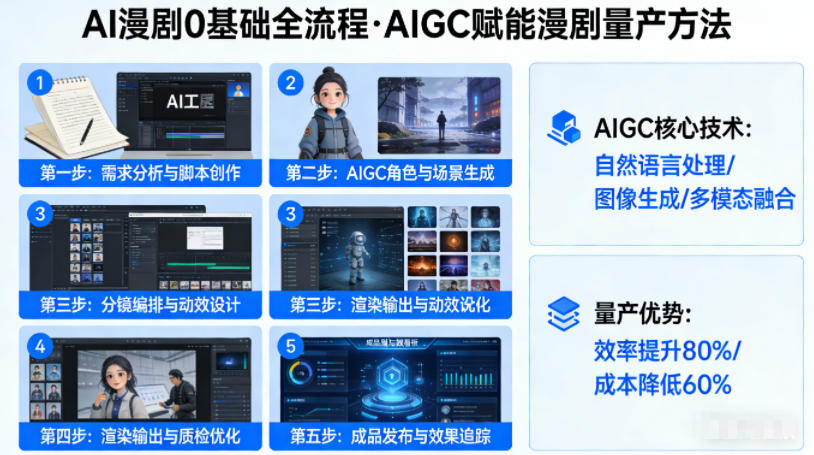 AI漫剧0基础全流程：AIGC赋能下的漫剧变现实操指南