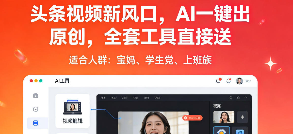 头条视频变现新思路：AI原创工具实战指南，附赠全套资源