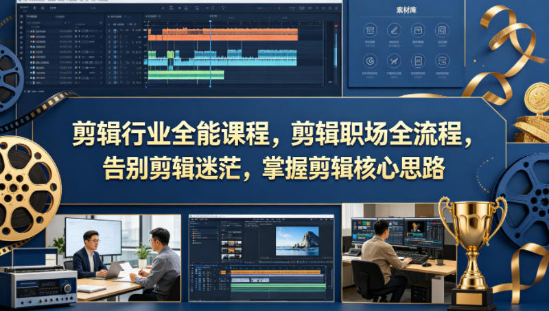 2025剪辑实战全流程课程：掌握核心思路，开启变现之路