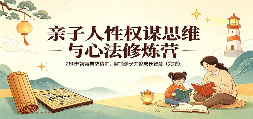 亲子共修成长智慧变现策略：260节寓言典故精讲，解锁家庭实战指南（完结）