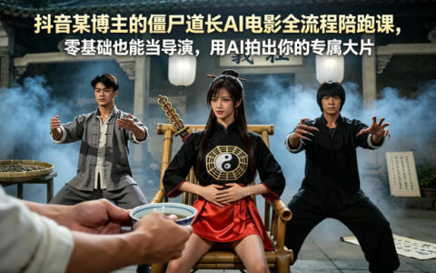 抖音博主AI电影全流程实操教程：零基础入门，用AI创作专属大片变现指南