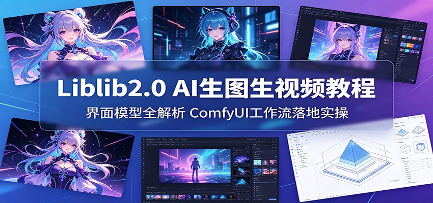 Liblib2.0 AI生图生视频变现教程：界面模型全解析与ComfyUI工作流实操