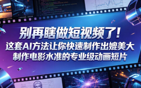 AI动画短片攻略：用这套方法快速制作专业级作品【原创双语字幕】