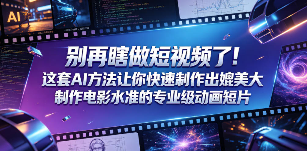 AI动画短片攻略：用这套方法快速制作专业级作品【原创双语字幕】