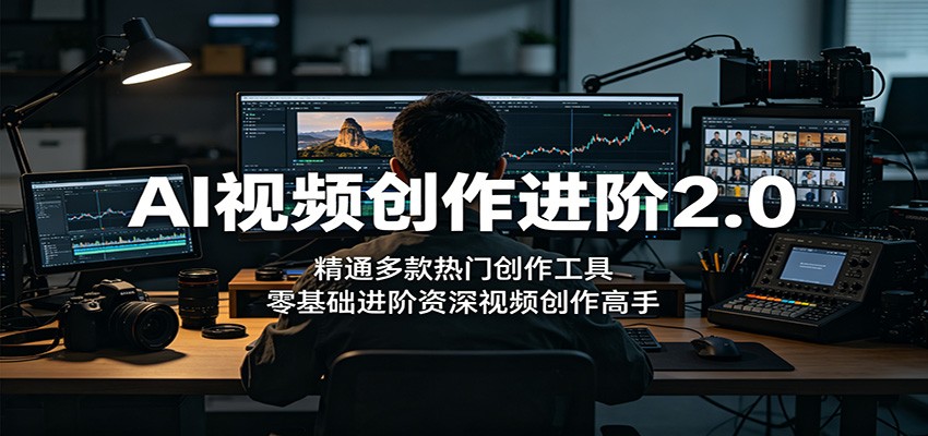 AI视频创作进阶2.0:精通多款热门创作工具,零基础到视频创作进阶教程 AI视频创作进阶2.0:精通多款热门创作工具,零基础到视频创作进阶教程