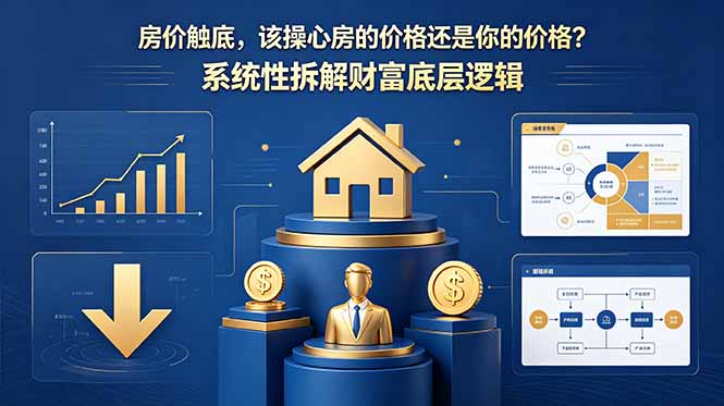 付费买房财富底层逻辑：房价触底后你的资产价格与应对策略