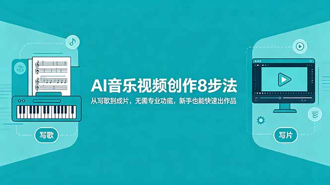 2025AI音乐视频创作8步法：新手快速变现实操指南