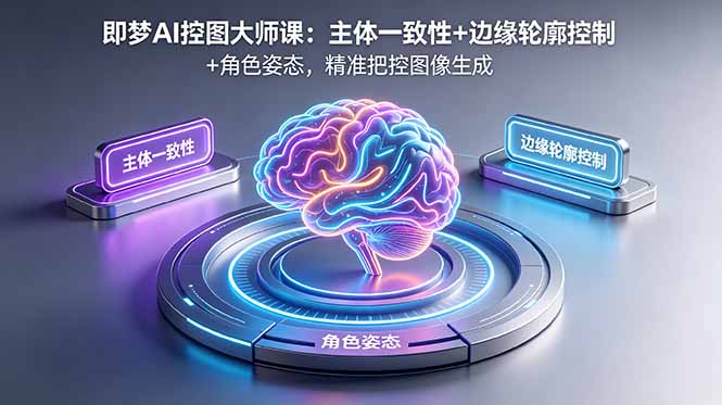 即梦AI控图大师课：主体一致性+轮廓姿态控制，精准生成商业级图像